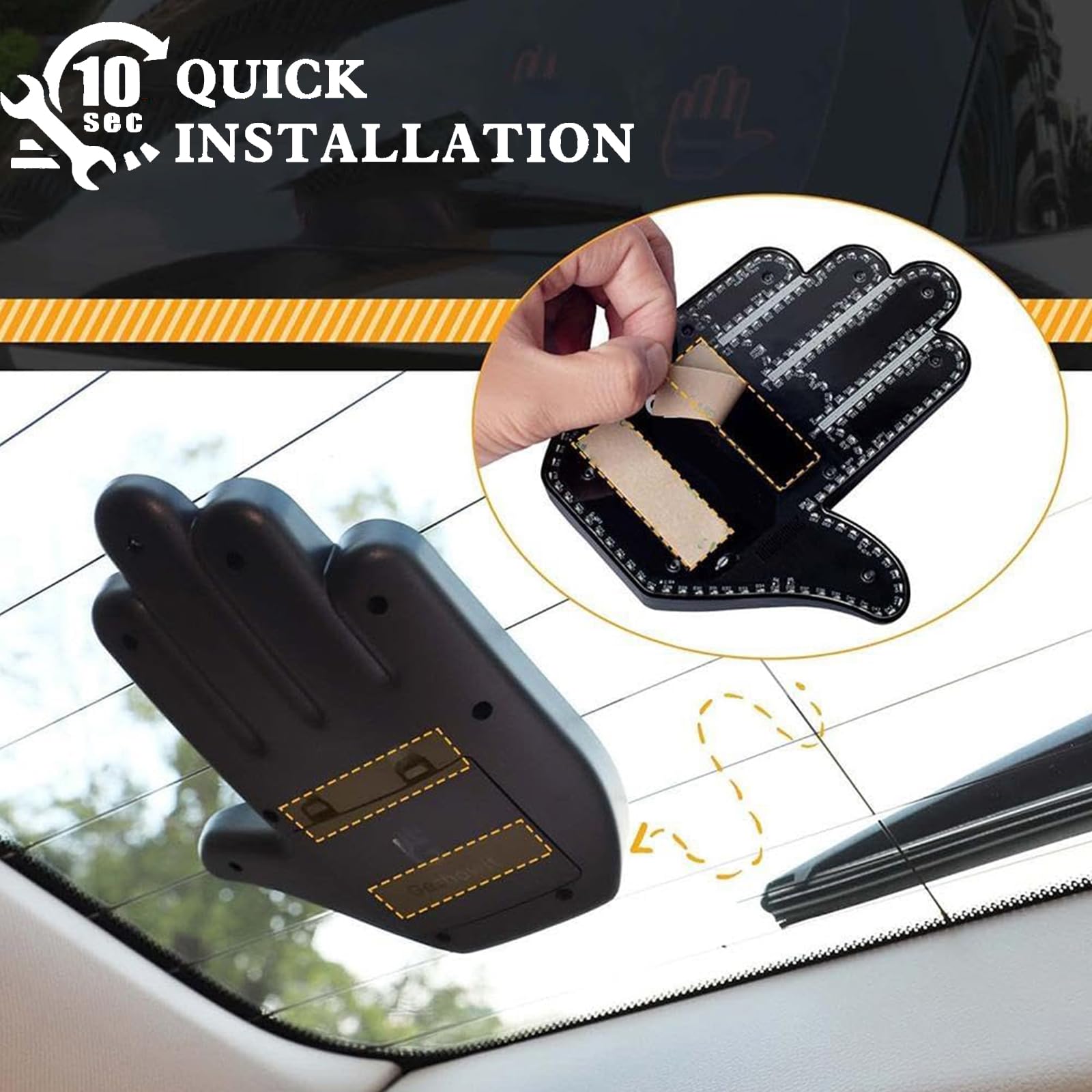 Đèn Led Cử Chỉ Ngón Tay Trang Trí Ô Tô Gesture LED