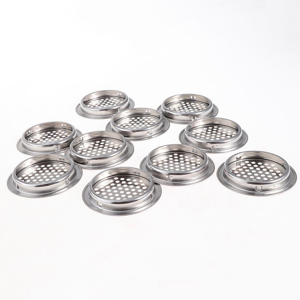 30x 53mm Stainless Steel Vent Louver Round Hole Vent Louver Louver