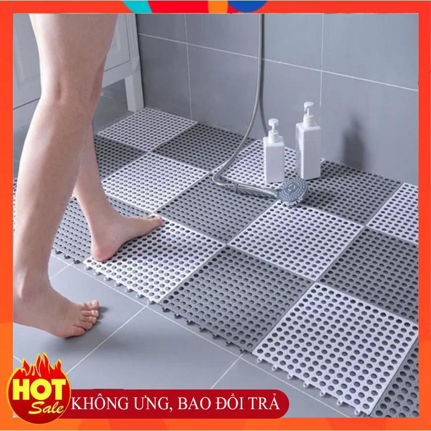 Thảm nhựa chống trơn trượt phòng tắm thoát nước nhanh không gây đau chân
