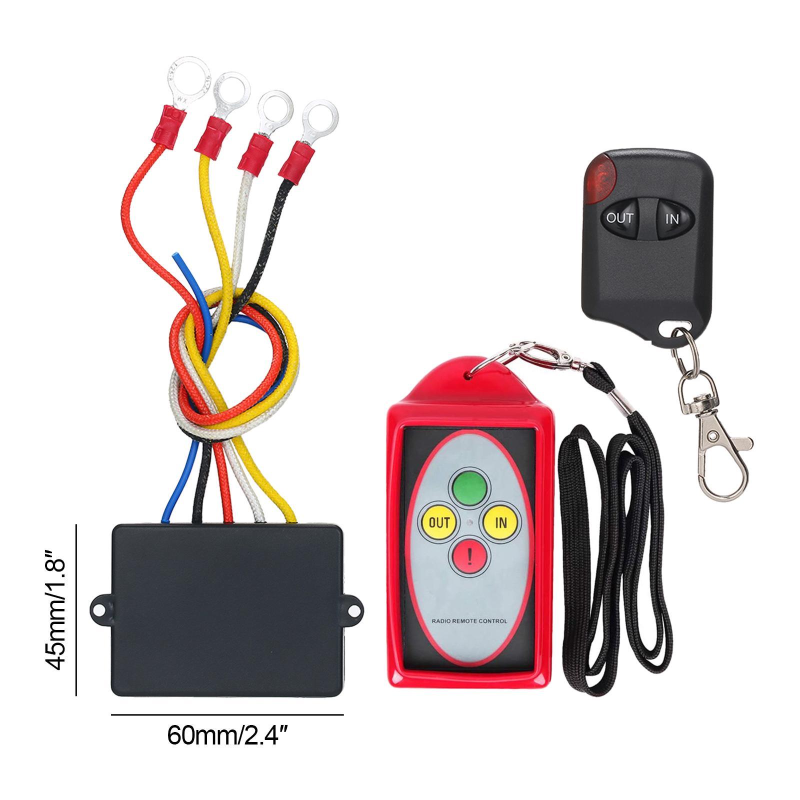 Remote Winch Control Kit 50ft 12V Smart Control Switch Set for SUV Truck UTV