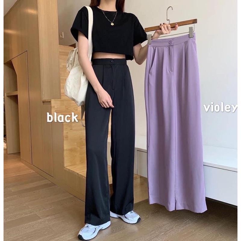 Quần ống rộng culottes xuông dài 100cm siêu Hot