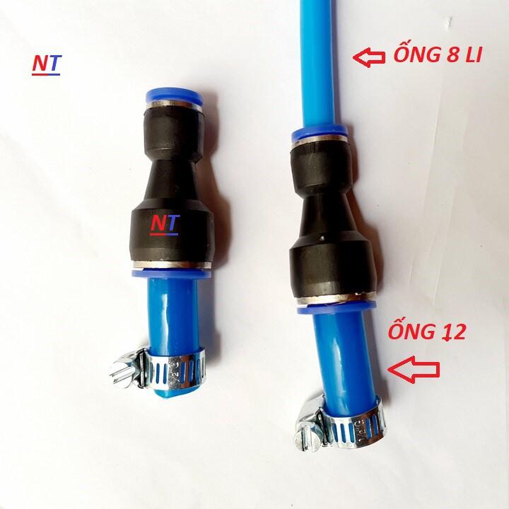 Cut nối thẳng dùng nối ống plastic trong hệ thống phun sương mini 12v - bơm mini 12v