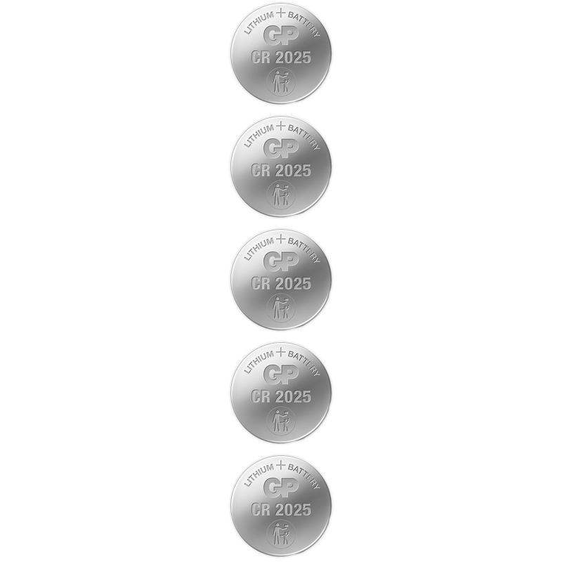 Vỉ 5 Pin Cúc Áo GP Lithium Coin Battery 3V - GP CR2025-2CPU5