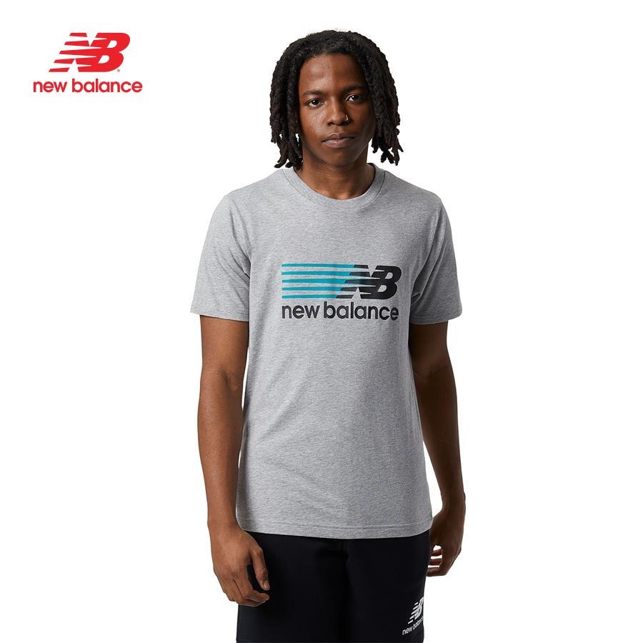 Áo thun thời trang nam New Balance LIFESTYLE T-SHIRT M ATHLETIC GREY - MT23904AG
