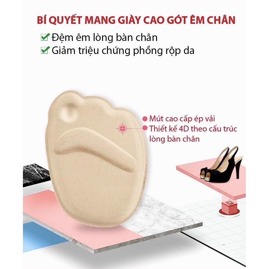 Miếng lót mũi giày đa năng - chống đau gót chân, thấm hút mồ hôi, giảm phồng rộp chân hiệu quả