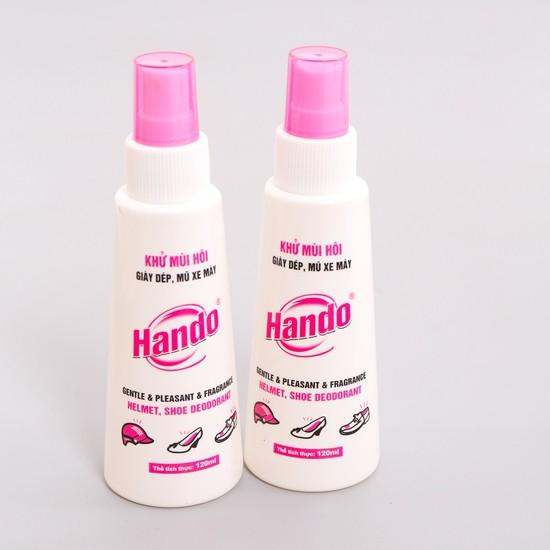 Chai xịt khử mùi giày dép, mũ bảo hiểm HANDO...120ml