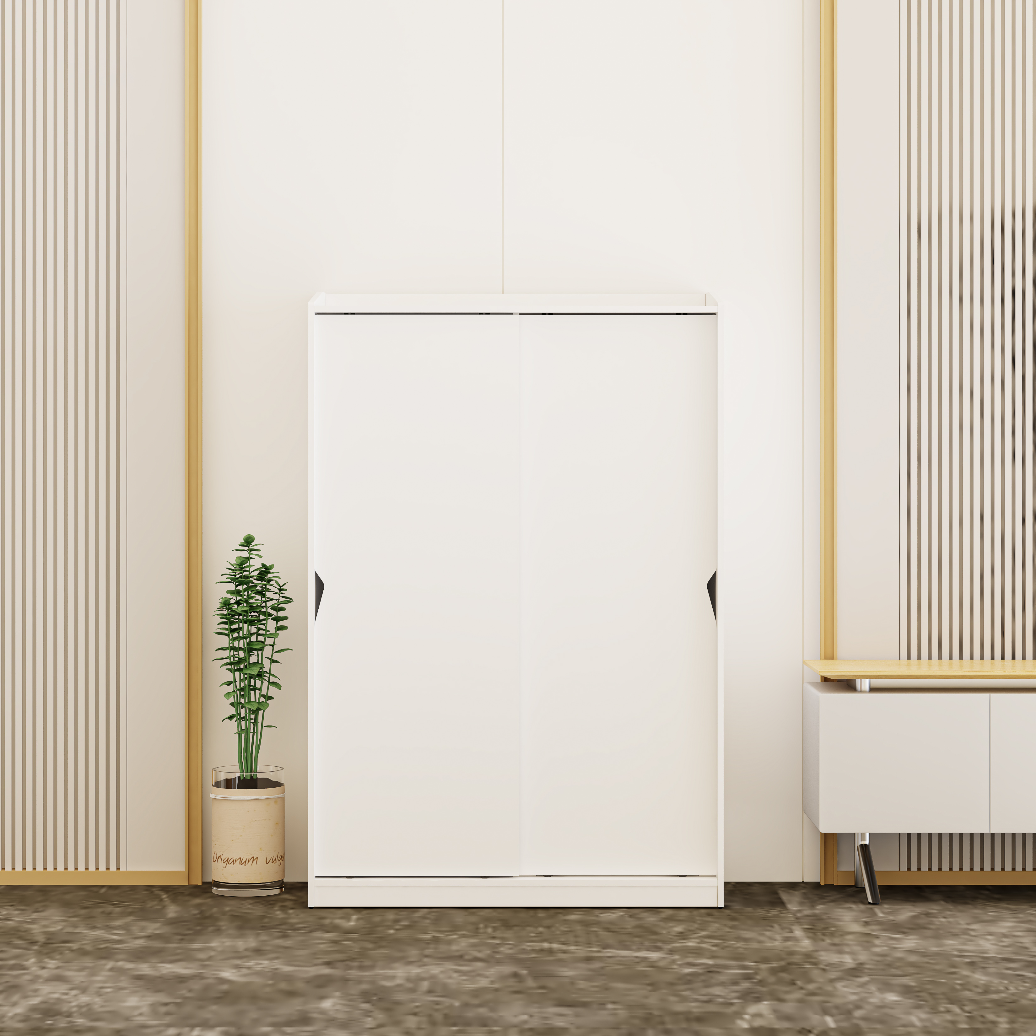 WINNI, Tủ quần áo 2 cánh lùa , 120cm x 54cm x 180cm , TCL_036