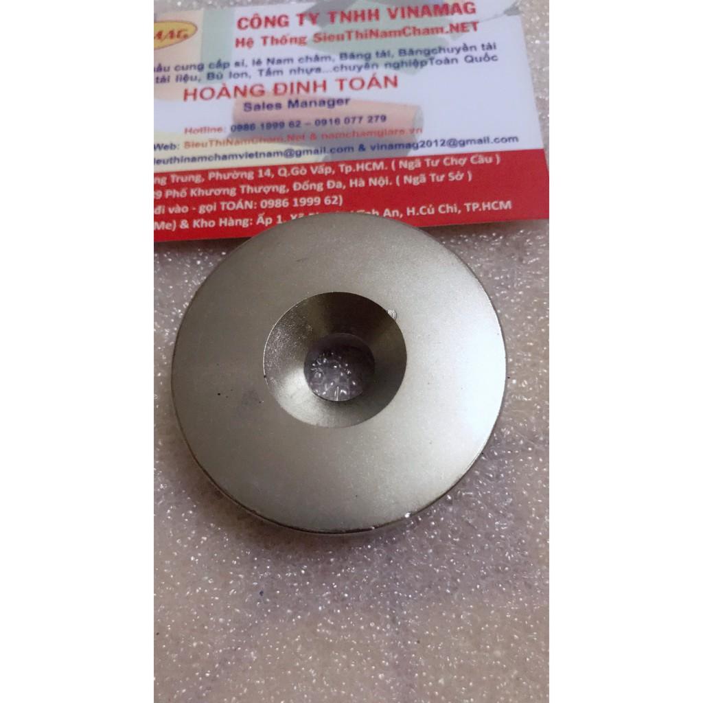 Nam châm D40 x 10 lỗ 10mm loại cứu hộ