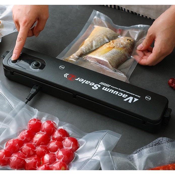 Máy Hút Chân Không Thực Phẩm Kèm Hàn Miệng Túi Vacuum Sealer (tặng 10 túi hút dùng thử)