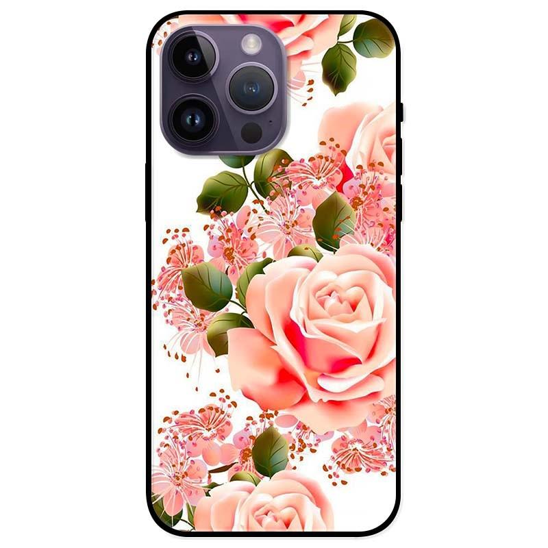 Ốp lưng dành cho Iphone 14 - Iphone 14 Plus - Iphone 14 Pro - Iphone 14 Pro Max - Hoa Hồng Nhạt
