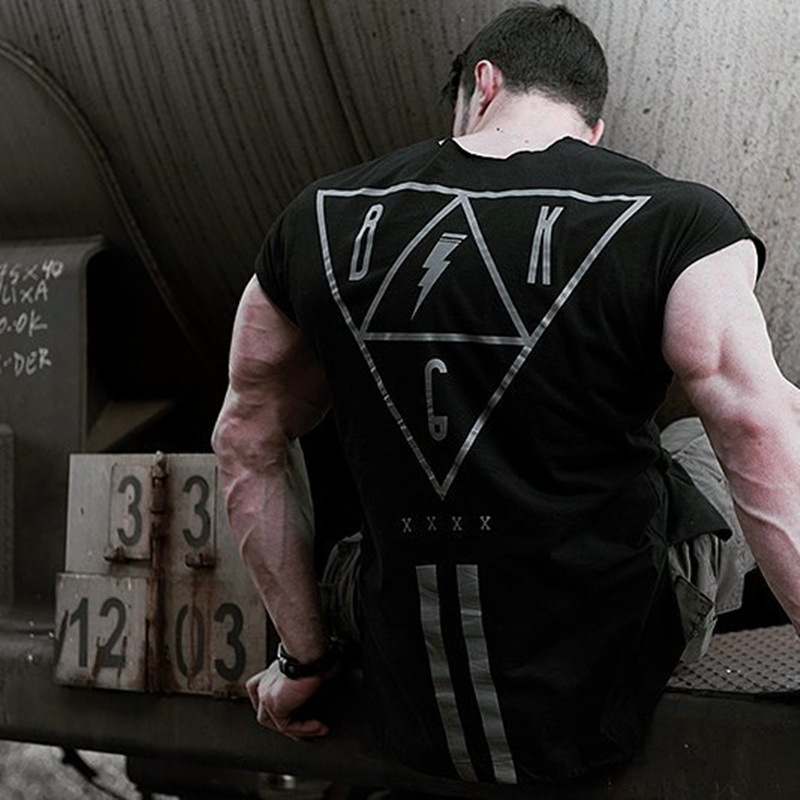 Áo nửa cộc tay nam BULKING BKG XXX không may viền