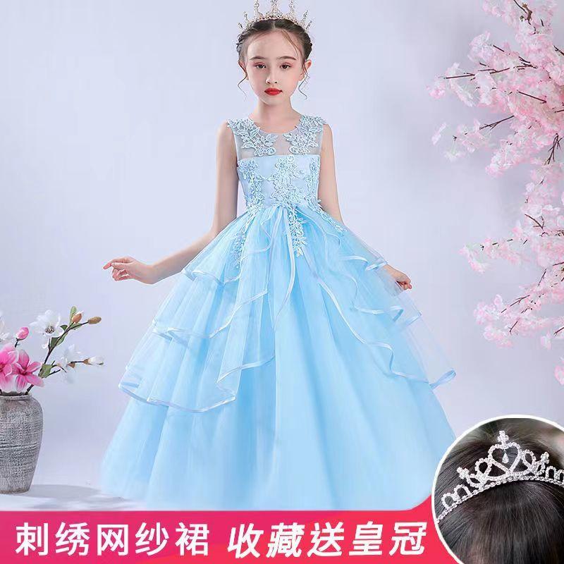 DIYIWEI Váy công chúa cho bé gái Váy váy mùa hè cho bé gái siêu xinh xắn