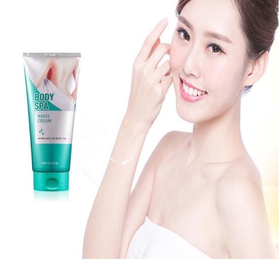 Combo 2 Tuýp Kem Dưỡng Trắng Da Toàn Thân Verobene BODY Spa White Cream Hàn Quốc 200ml