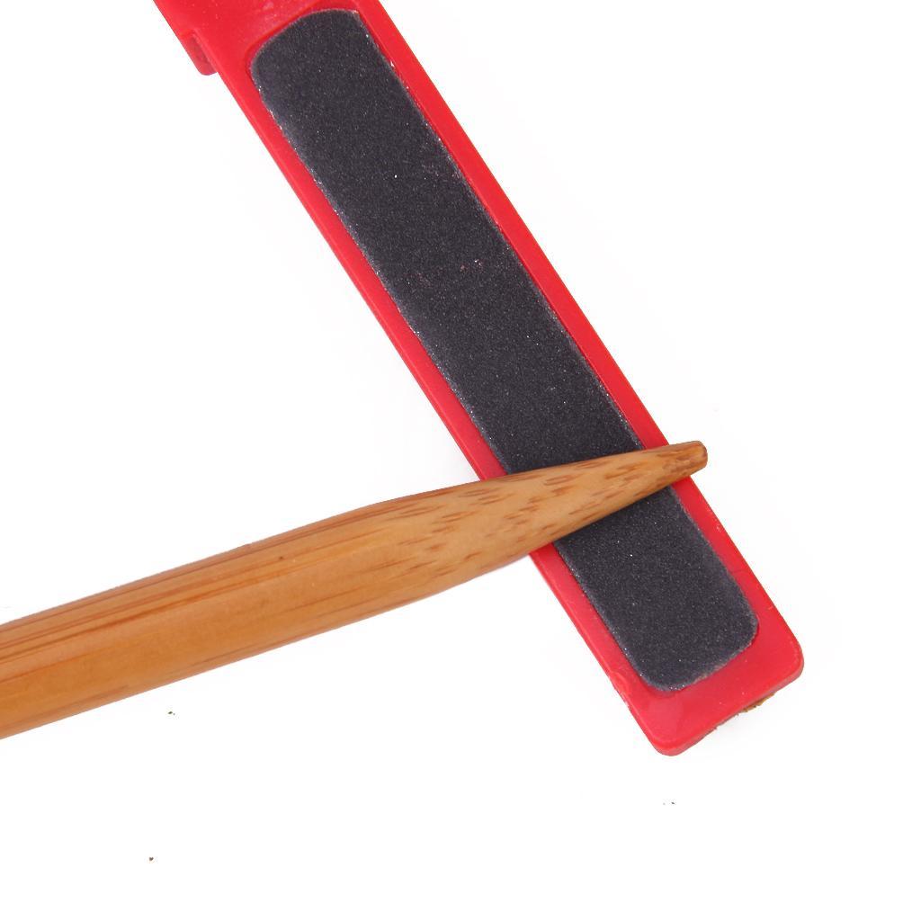 4Pc Snooker Pool Cue Tip Repair Kit Clamp Grinding File Tips Corrector set