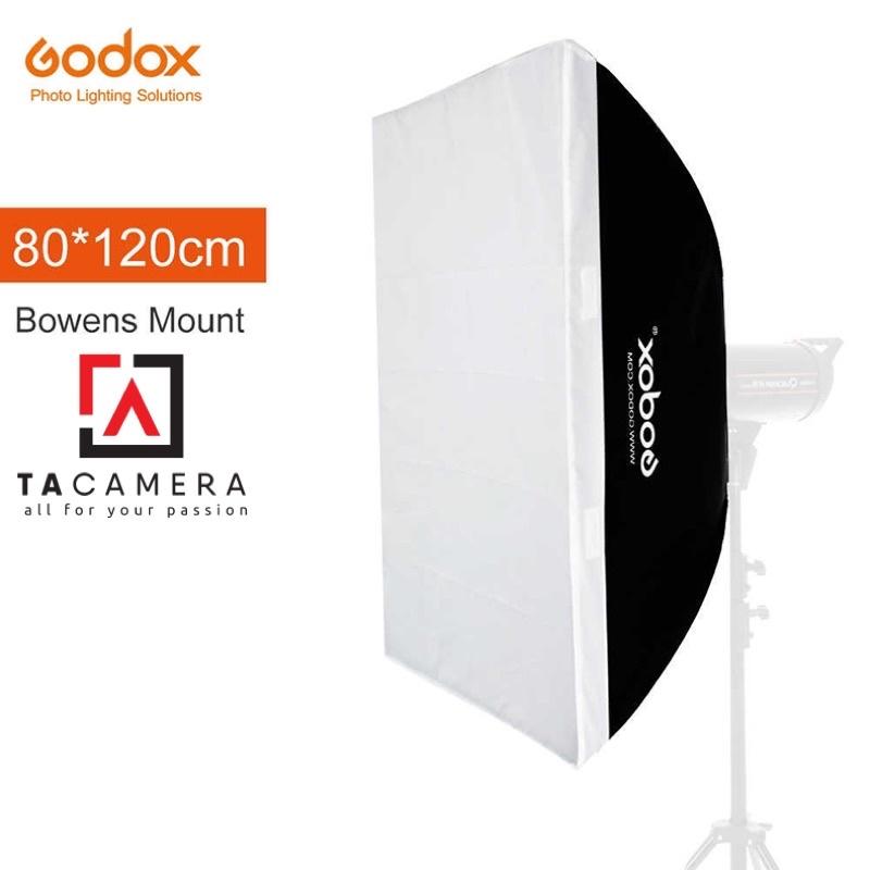 Softbox Godox 80x120cm ngàm Bowen (Không tổ ong) - Hàng Chính Hãng