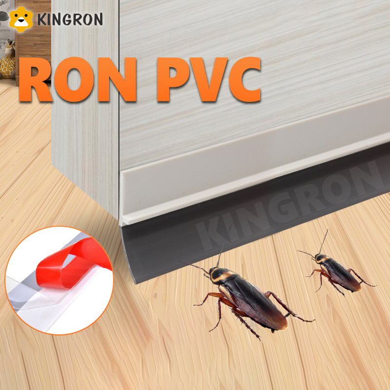 Miếng chặn cửa pvc gia cường - Thanh nẹp chắn khe hở dán chân cửa, chống bụi, chống ồn, chống côn trùng RPVC