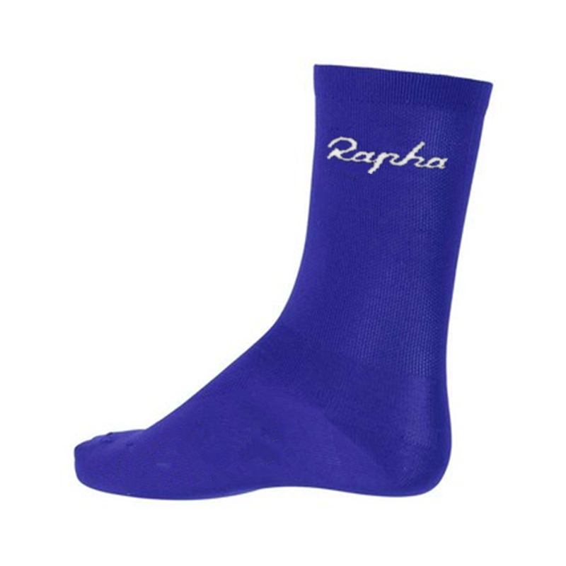 Thể Thao Mới Nén Xe Đạp Tất Nam Núi Đi Xe Đạp Tất Thi Đấu Chuyên Nghiệp Đua Tất Calcetines Ciclismo Color: black and blue Size: Free