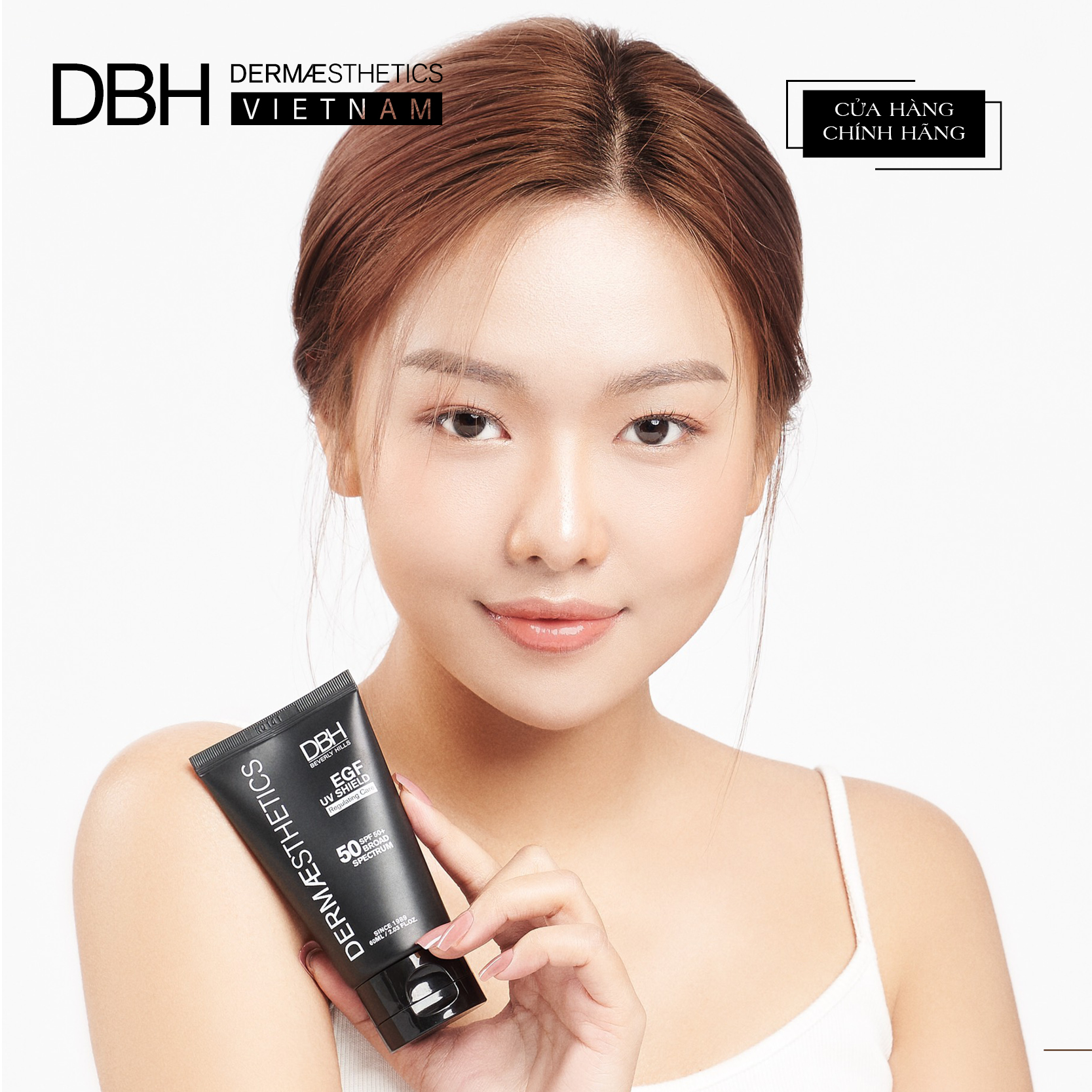 KEM CHỐNG NẮNG DBH- EGF/FGF/DNA UV SHIELD SPF47 PA+++ DBH DERMAESTHETICS BEVERLY HILL 60ML - HÀNG NHẬP KHẨU- CHÍNH HÃNG