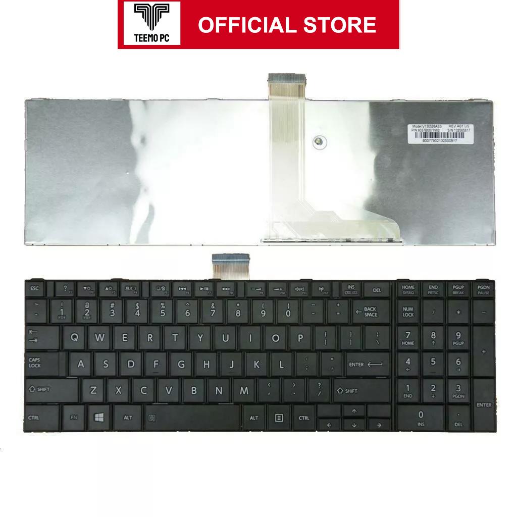 Bàn Phím Tương Thích Cho Laptop Toshiba Satellite L870D L875 L875D P850 P850D P855 P855D P870 P870D P875 (Đen) TEEMO PC KEY615 Hàng Nhập Khẩu