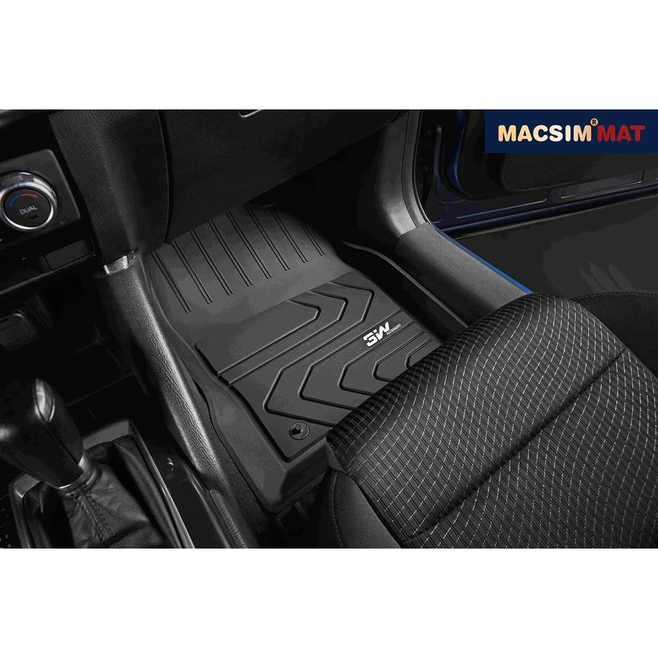 Thảm lót sàn ô tô MAZDA 3 AXELA Nhãn hiệu Macsim 3W chất liệu nhựa TPE đúc khuôn cao cấp - màu đen