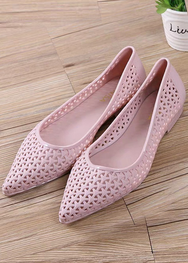 Giày búp bê chất liệu nhựa dẻo thoáng mát cho ngày mưa 0307