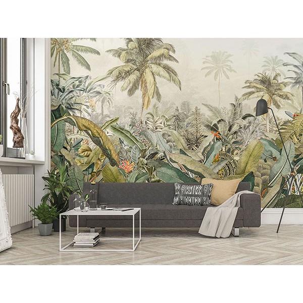 Tranh dán tường canvas rừng tropical ADH6532