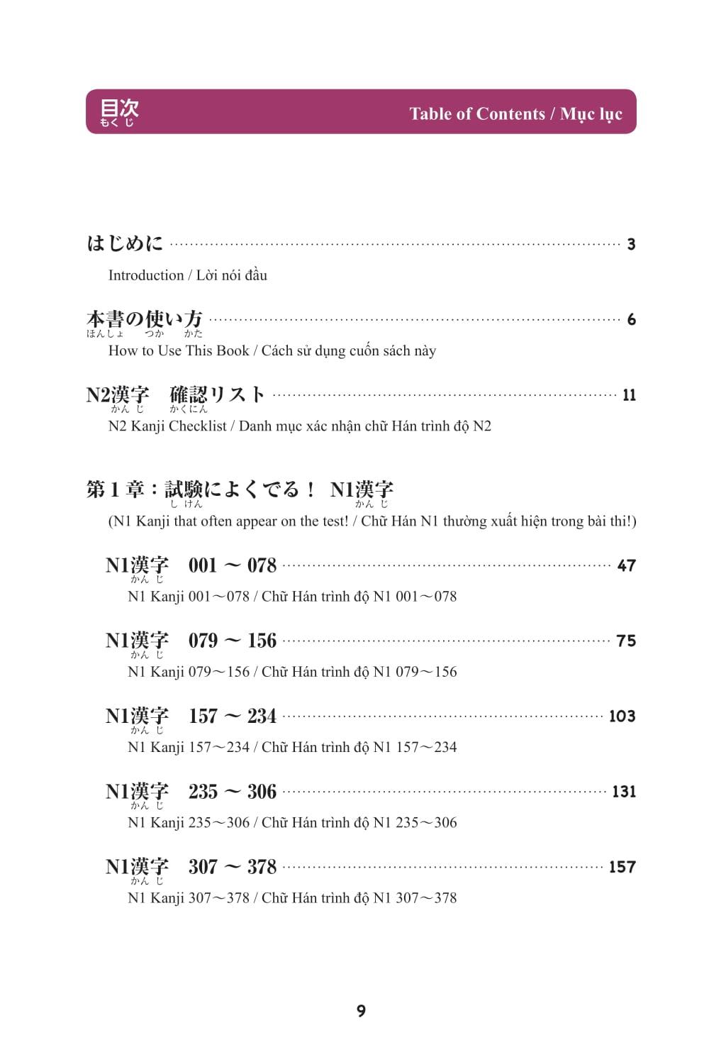 Sách - Kỳ Thi Năng Lực Nhật Ngữ - Sổ Tay Hán Tự N1 - 800