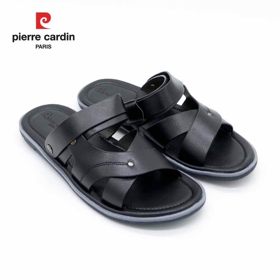 Sandal nam da bò cao cấp Pierre Cardin PCMFWL 132, thiết kế có quai hậu, dễ mang, thoải mái cả ngày dài di chuyển