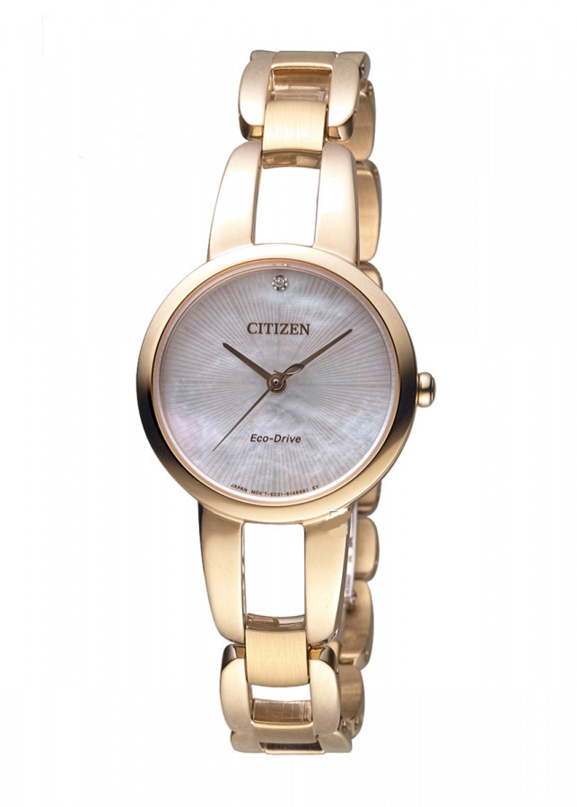 Đồng Hồ Citizen EM0433-87D Nữ Eco-Drive Đính Pha Lê Swarovski 28mm