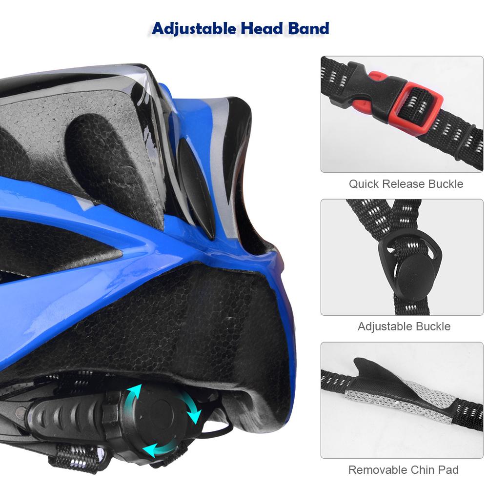 Mũ bảo hiểm đi xe đạp dành cho nam nữ, có tấm lót mềm, bảo vệ và an toàn