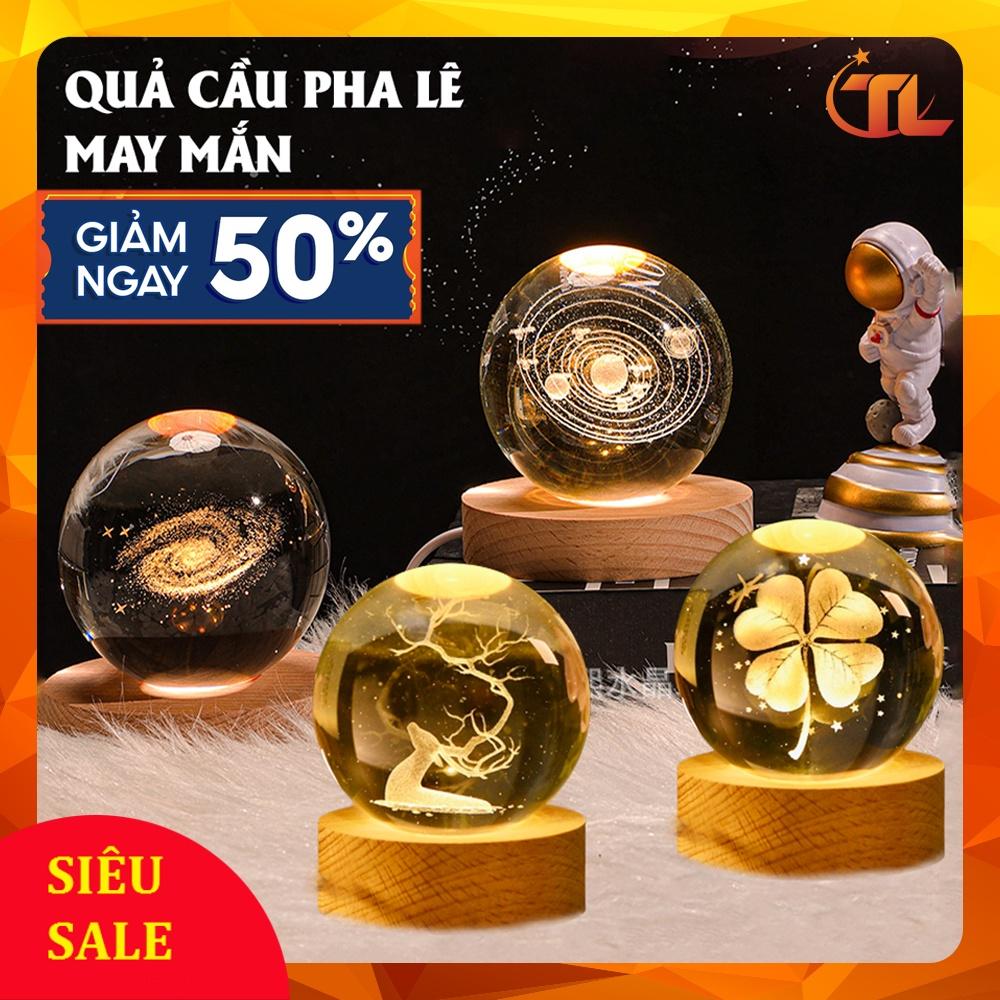 Đèn ngủ quả cầu pha lê - Đèn ngủ trang trí