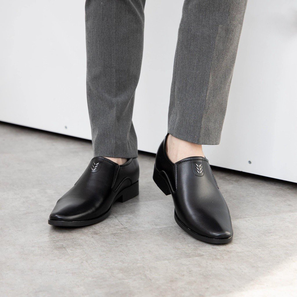 Giày tây nam công sở, giày nam da mềm đế khâu chắc với màu nâu đen size 38 đến 44