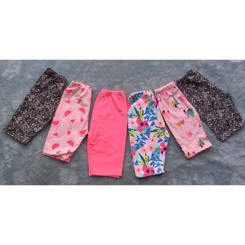 10 Quần legging lửng bé gái cotton 4 chiều xuất dư