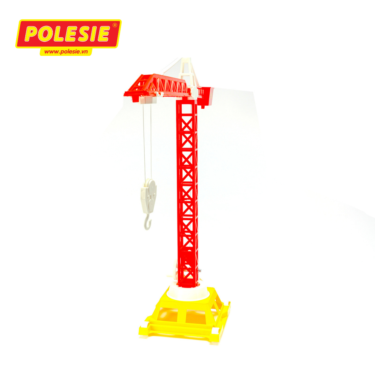 Cần cẩu tháp Số 2 (4 bánh) đồ chơi - Polesie Toys - Màu ngẫu nhiên