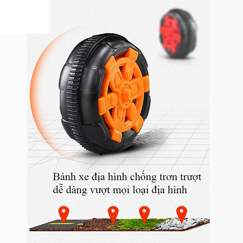 Xe cẩu cho bé cỡ lớn có thể điều chỉnh cần múc phù hợp trẻ em 2 - 6 tuổi