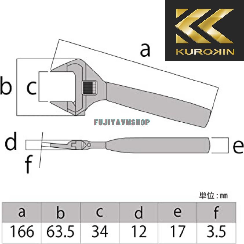 Cờ lê điều chỉnh KUROKIN - FUJIYA FLT-34-BG