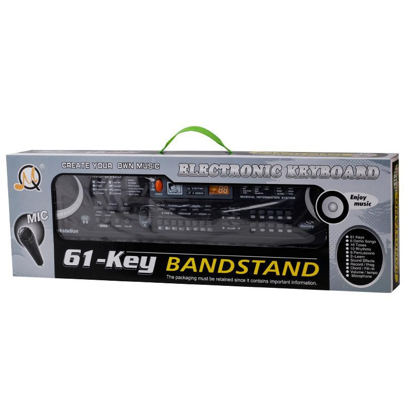 Đàn Organ Đàn Piano Điện Tử Đồ Chơi Cho Bé 61 Phím Sạc Điện Có Mic, Dây Sạc USB
