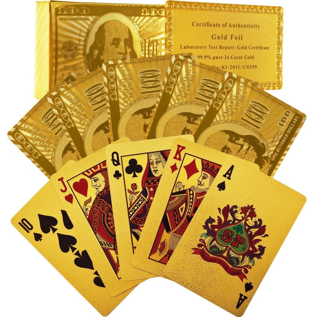 Bộ bài tây màu đen cao cấp 52 lá bài nhựa - Bộ bài poker- hàng chính hãng