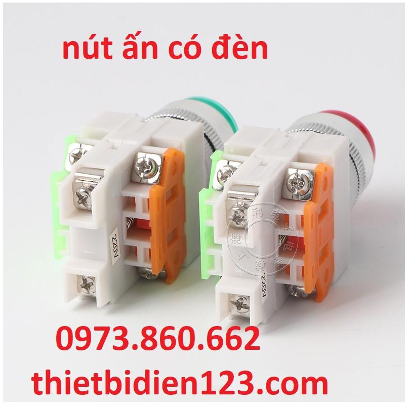 Nút ấn có đèn phi 22 LA37 220V