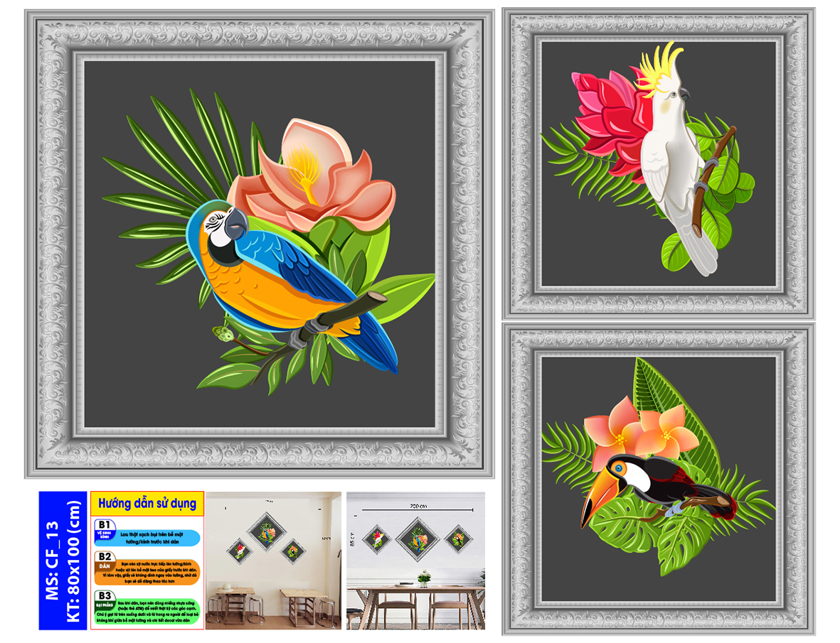 Decal trang trí quán số 13