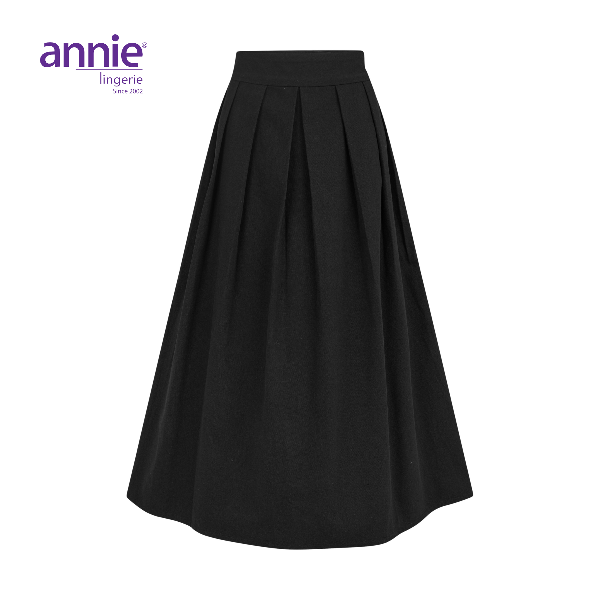 Váy chống nắng annie cotton màu đen thời trang form rộng dễ mặc siêu bền