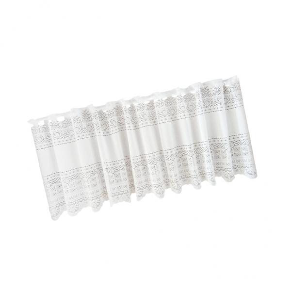 7x45x150cm Country Hollow Lace Crochet Window Half Curtain Drape Panel Decor#4