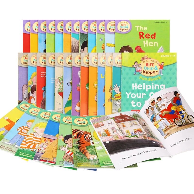 Oxford Reading Tree (Level 1 - 3): Biff, Chip &amp; Kipper - 33 Books + File Nghe | Bản Nhập Khẩu