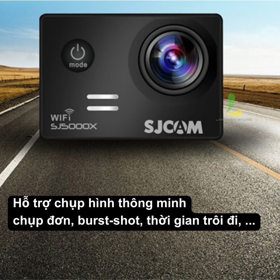 Camera hành trình SJ5000X SJCAM - Actioncam quay video 4k hỗ trợ chống rung GYRO Supersmooth - Hàng chính hãng