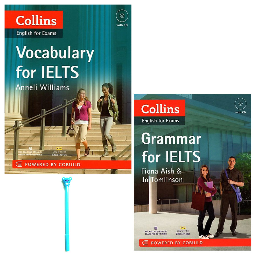 Combo Collins Grammar For IELTS (Kèm CD) và Collins English For Exams - Vocabulary For IELTS (Kèm file MP3) ( Tặng Kèm Viết )