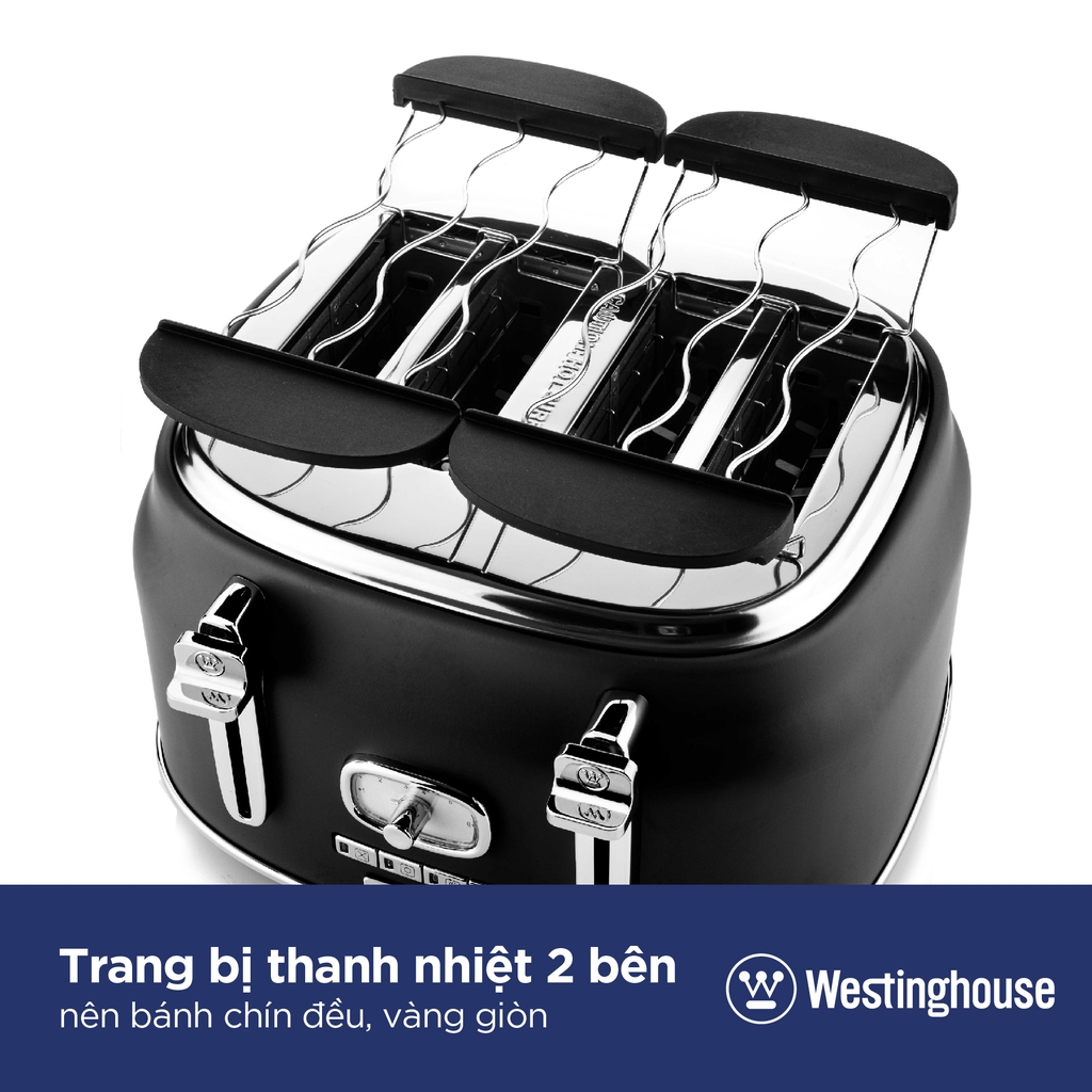 Máy nướng bánh mỳ 4 lát Westinghouse WKTTB809 (1750W) - Hàng chính hãng