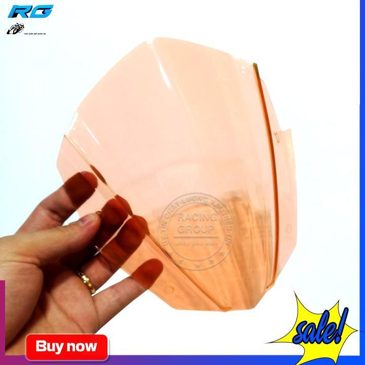 Ốp Đầu Cho Xe Ex150 Mẫu Ver4 Màu Cam Trong Suốt