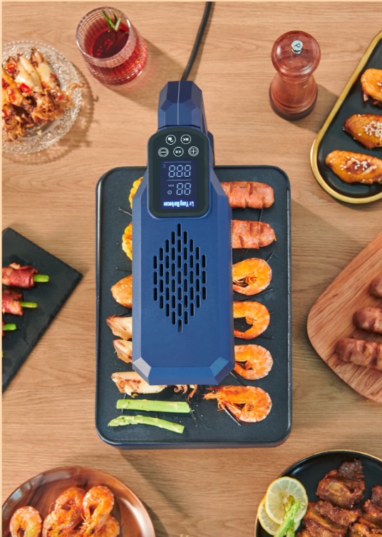 Bếp Nướng Điện Không Khói 360 độ Smokeless &amp;amp; BBQ Party LCD