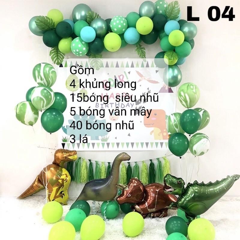 Set bóng sinh nhật chủ đề Khủng long