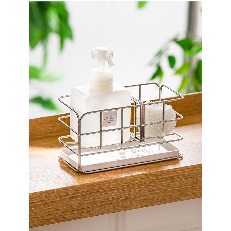 Giá Đựng Miếng Xốp Rửa Chén Đa Năng Bằng Thép Không Gỉ 304 Cho Nhà Bếp Nhà Tắm Mới